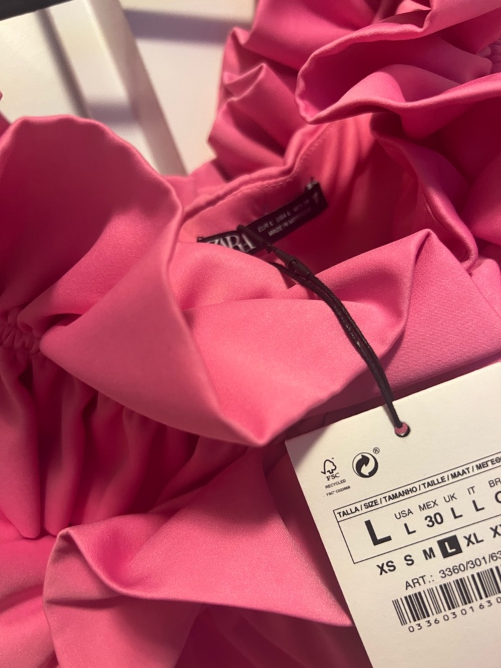 Pink Ruffle Sleeveless Dress - Picture 3 of 3